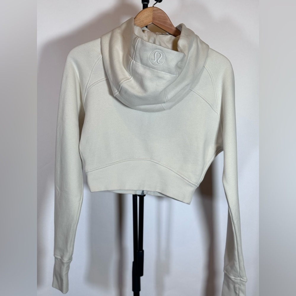 NWOT Lululemon Scuba Full-Zip Cropped Hoodie Bone - Picture 6 of 8